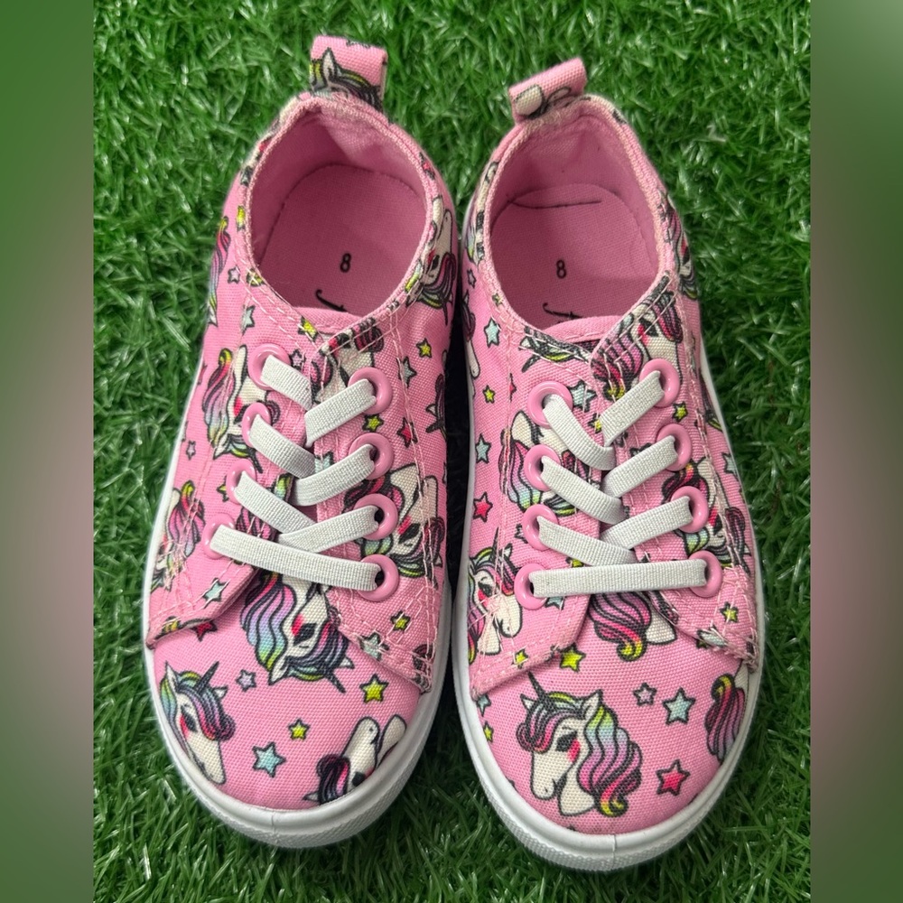 Pink Unicorn Kids Shoes Size 8